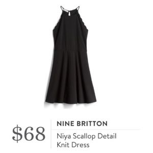 Black - Nine Britton Scalloped Romper